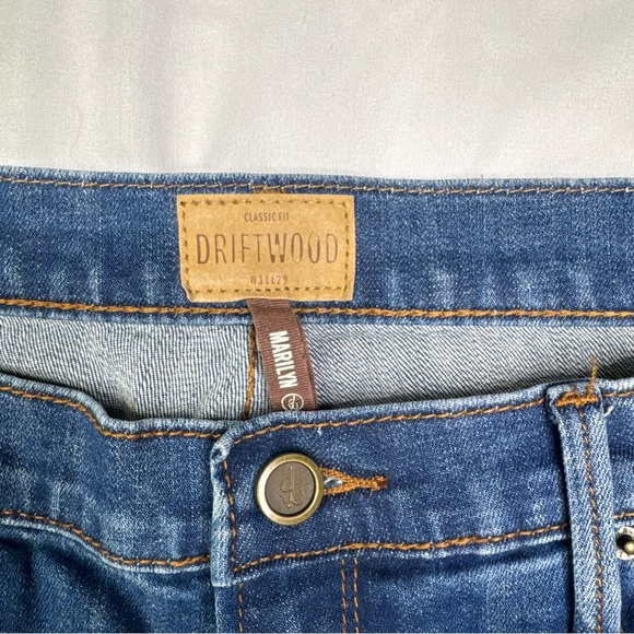 Driftwood Marilyn Jeans Embroidered Aztec Southwest Skinny Fit Blue Denim 31 - Picture 6 of 10